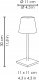 Lampa stołowa Belideco Zafferano Poldina Pro Mini lampa stołowa bezprzewodowa ściemniacz piaskowa 3