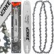 Handy VERKE V90444 Prowadnica Z 2 łańcuchami DO piły pilarki spalinowej 16" 38cm 3/8 1,3mm 56T one size 1