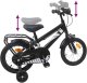 vidaXL vidaXL Rower Dziecięcy 12 Cali dla dzieci w wieku 2-4 lata Czarny 7