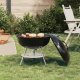 vidaXL vidaXL Grill węglowy Czarny 36,5 x 36,5 x 40 cm 1