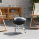 vidaXL vidaXL Grill węglowy Czarny 36,5 x 36,5 x 40 cm 3