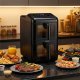 Frytkownica beztłuszczowa Berdsen Frytkownica beztłuszczowa dwukomorowa pionowa 11.6 l Air fryer frytownica Berdsen 3000W BD-663 8