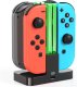 xxxxxxxxxxxxxxxx Verk Group (Verk) Stacja ładująca ładowarka do 4x joy-con nintendo switch podświetlenie led 3
