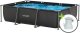 Virtufit VIRTUFIT PROSTOKĄTNY BASEN 300 x 210 CM Z POMPĄ FILTRUJĄCĄ ANTRACYTOWY 1