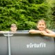 Virtufit VIRTUFIT PROSTOKĄTNY BASEN 300 x 210 CM Z POMPĄ FILTRUJĄCĄ ANTRACYTOWY 8