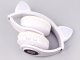 Słuchawki Verk Słuchawki bezprzewodowe bluetooth radio fm mp3 kocie uszy podświetlenie led 2