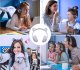 Słuchawki Verk Słuchawki bezprzewodowe bluetooth radio fm mp3 kocie uszy podświetlenie led 4