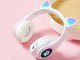 Słuchawki Verk Słuchawki bezprzewodowe bluetooth radio fm mp3 kocie uszy podświetlenie led 8