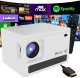 Projektor Verk Projektor rzutnik video x6 4k android tv 11.0 wifi bluetooth lcd 100 cali 1