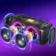 Głośnik W-KING W-KING 240W Głośnik bezprzewodowy Bluetooth IPX6 Boombox Party RGB Echo EQ 4