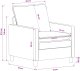 vidaXL Sof 2 pcs Czarny Poliester 8