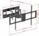 VETOUSON Extra Mocny Uchwyt do Telewizora 52-120 cali VX-503 Wieszak na TV 120kg długi 70cm 14