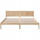 vidaXL Ramka łóżka Brązowy 200 x 200 cm Lite drewno sosnowe (872176) 1
