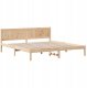vidaXL Ramka łóżka Brązowy 200 x 200 cm Lite drewno sosnowe (872176) 2