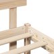 vidaXL Ramka łóżka Brązowy 200 x 200 cm Lite drewno sosnowe (872176) 4