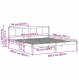 vidaXL Ramka łóżka Brązowy 200 x 200 cm Lite drewno sosnowe (872176) 6