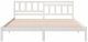 vidaXL Ramka łóżka Z zagłówkiem Biały 200 x 200 cm Lite drewno sosnowe (872219) 2