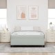vidaXL Ramka łóżka z materacem Jasnoszary 140 x 190 cm tkanina (3399060) 6