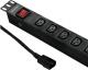 Qoltec Listwa zasilająca 19'', 1U, 10A, PDU, 8xIEC C13, 2m (53998) 1