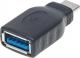 Adapter USB Manhattan USB-C - USB Czarny  (354646) 1
