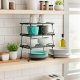 ITIMPORT Wkład do Szafki Kuchennej Składana Metal Loft 36 cm Czarna 3