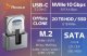 Stacja dokująca Reagle Stacja dokująca DYSKU SSD HDD SATA 2,5" 3,5" NVME M.2 USB ADAPTER KLONUJĄCY 3