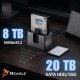 Stacja dokująca Reagle Stacja dokująca DYSKU SSD HDD SATA 2,5" 3,5" NVME M.2 USB ADAPTER KLONUJĄCY 7