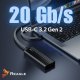 Kieszeń Reagle Obudowa dysku M.2 NVME 20Gbps USB-C 3.2 do 8TB kieszeń adapter na dysk M2 PCIE REAGLE 6