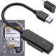Stacja dokująca Qoltec Adapter SATA USB SSD HDD 2,5" 2w1 USB-C 3.1 5Gb/s REAGLE PRZEJŚCIÓWKA DO DYSKU KABEL NA DYSK 1