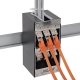 Delock InLine® Rozdzielacz 9-Port Cat.6A Ściana/ szyna w tym moduły Keystone 6