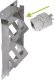 Delock InLine® Rozdzielacz 4-Port Cat.6A Ściana/kolumna w tym moduły Keystone 3