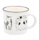 Cup&You Kubek z uchwytem na kawę herbatę czekoladę z motywem kota CAT ARTIST 350ml - prezent dla koleżanki przyjaciółki żony babci mamy kobiety siostry niej 1