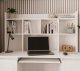 Biurko 4HouseDesign Zestaw biuro Z. KUBA Drift Zes Biały Niebieski 4