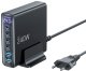 Ładowarka Tech-Protect TECH-PROTECT DC240W-GAN 6-PORT DESKTOP CHARGER PD 240W / QC3.0 BLACK 3