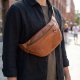 Belveder Duża Brązowa Saszetka Nerka Crossbody vintage B-FB1G 1