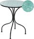 Beliani Stolik bistro ANAPO 60 cm Metal Czarny 1