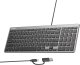 Klawiatura Unitek SlimTap USB-A/USB-C (T053AGY01-US) 5