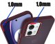 krainaGSM Do Motorola Moto G54 5G Matowe Silicone Case Satynowe Plecki +Szkło 9H 2