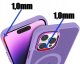 krainaGSM Etui Do Iphone 14 Pro Do Magsafe Matowe Matt Case + Szkło Na Ekran 9H 3
