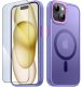krainaGSM Etui Do Iphone 15 Plus Do Magsafe Matowe Matt Case + Szkło Na Ekran 9H 1