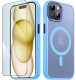 krainaGSM Etui Do Iphone 15 Plus Do Magsafe Matowe Matt Case + Szkło Na Ekran 9H 1