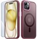 krainaGSM Etui Do Iphone 15 Plus Do Magsafe Matowe Matt Case + Szkło Na Ekran 9H 1
