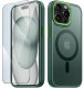 krainaGSM Etui Do Iphone 14 Pro Max Do Magsafe Matowe Matt Case + Szkło Na Ekran 9H 1