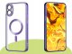 Hello Case Etui Do iPhone 16 Plus (Do Magsafe, Fioletowe, Metalowe, Clear) Szkło 3