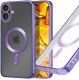 Hello Case Etui Do Apple iPhone 16 Plus (Do Magsafe, Fioletowe, Metalowe, Clear, Case) 1