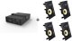 Kino domowe VivoLink Vivolink Audiopack Subwoofer + 4 x premium in-wall speakers Czarny Przewodowa 110 W 1