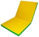 Małpiszon materac gimnastyczny Gamma 200x100x5 dwuczęściowy zielono-żółty 1
