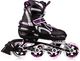 Rolki Blackwheels regulowane Flex czarno-fioletowe r. 35-38 1