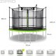 Trampolina ogrodowa Zipro Jump Pro z siatką wewnętrzną 10FT 312cm 9