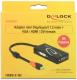 Adapter AV Delock DisplayPort Mini - HDMI - D-Sub (VGA) - DVI-I czarny (62855) 1